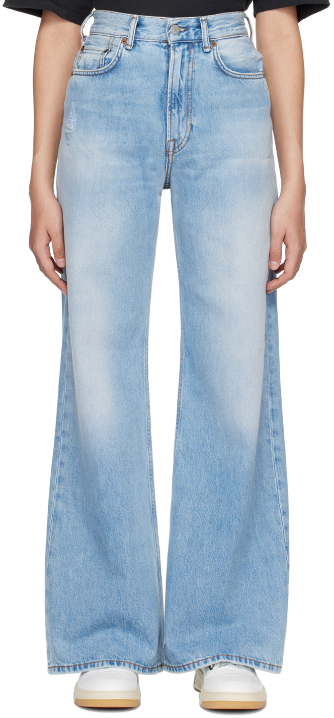 Acne Studios: Blue Relaxed Fit Jeans | SSENSE