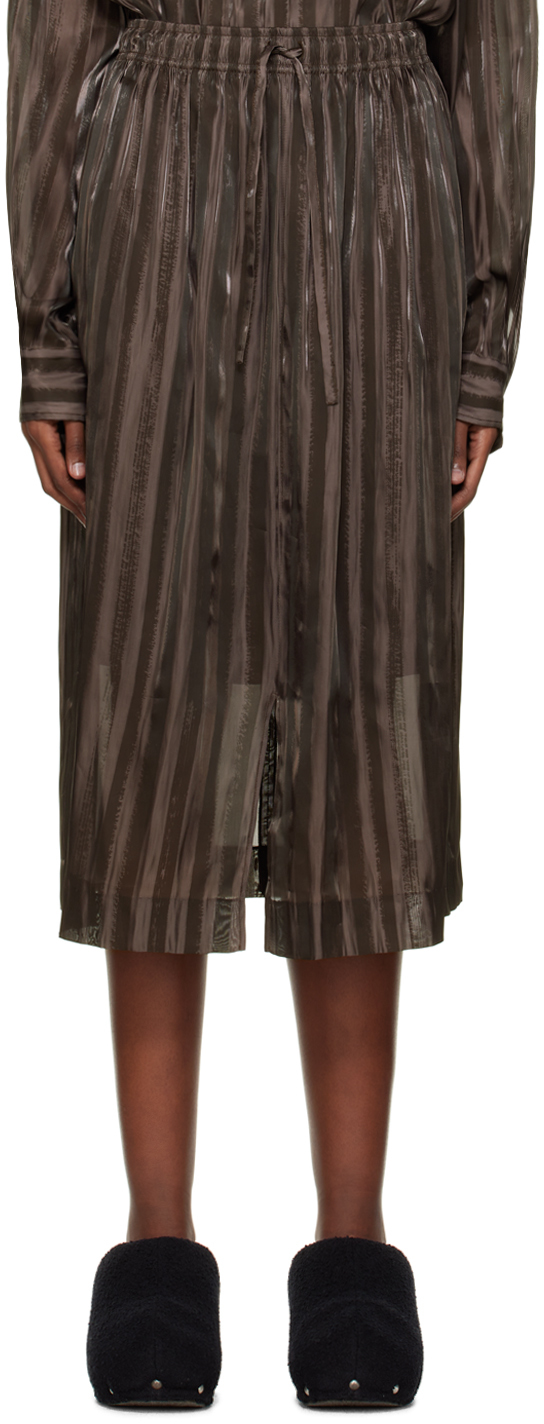 Acne Studios SSENSE Exclusive Brown Midi Skirt