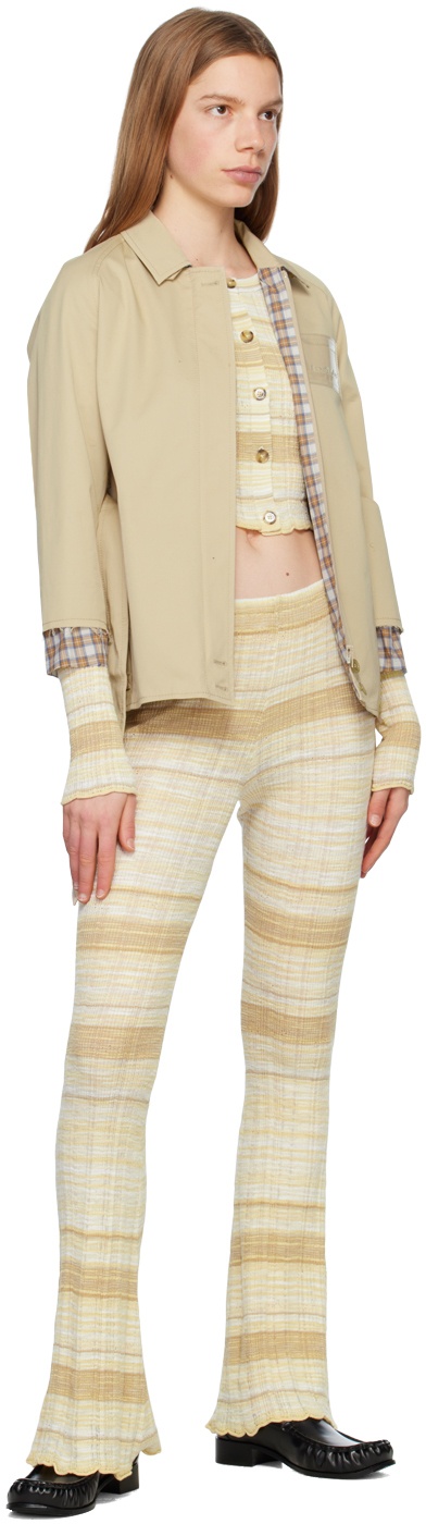 Acne Studios Ssense Exclusive Beige Cardigan In Off White Multi