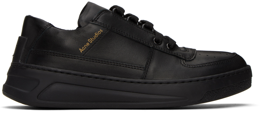 kontakt indbildskhed Pålidelig Acne Studios: Black Perforated Sneakers | SSENSE