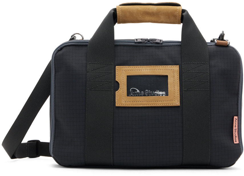 Black Nylon Laptop Case by Acne Studios on Sale