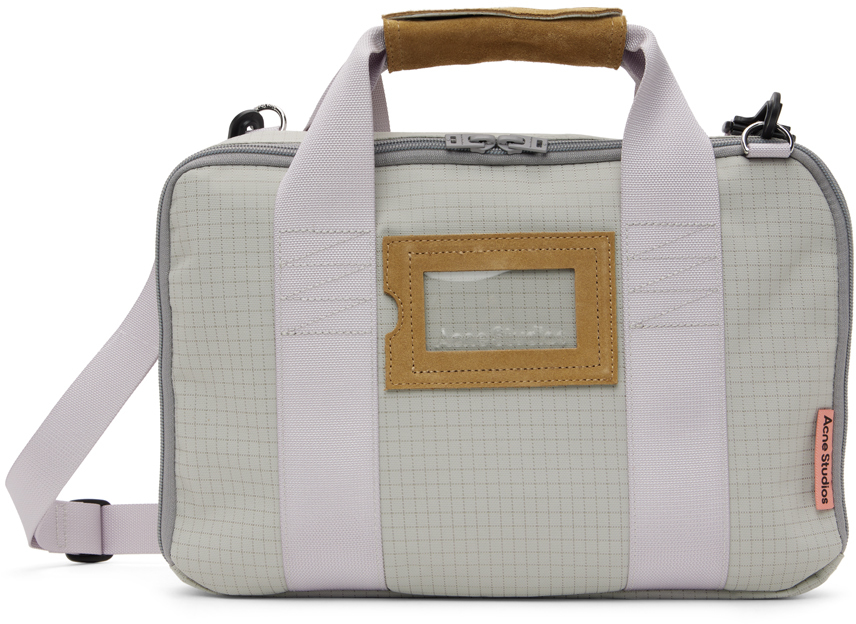 Acne Studios Gray Nylon Laptop Case SSENSE
