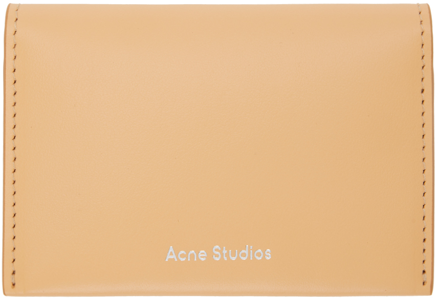 Acne Studios Beige Folded Card Holder