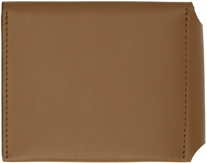 ACNE STUDIOS BROWN FOLDED CARD WALLET