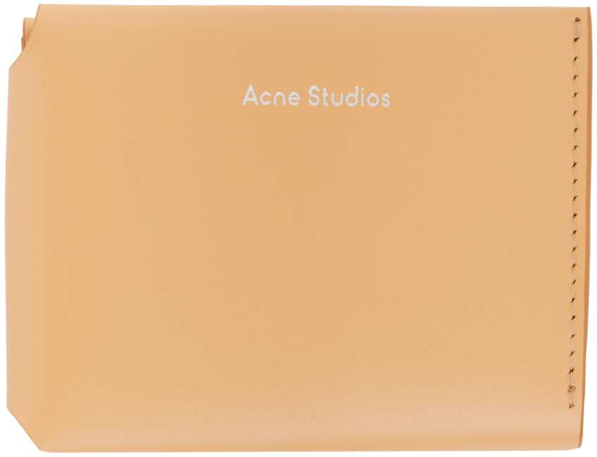 Acne Studios Beige Folded Card Wallet