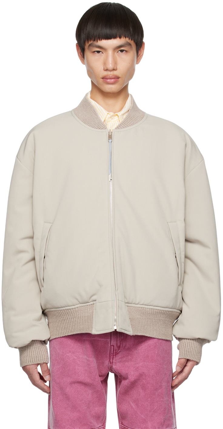 Gray Reversible Bomber Jacket by Acne Studios on Sale