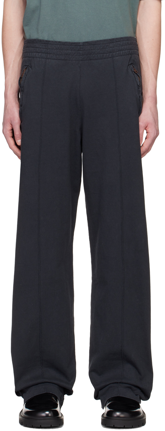 Black Relaxed-Fit Lounge Pants