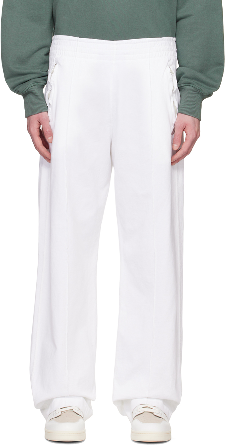 Acne Studios White Relaxed Fit Loung Pants