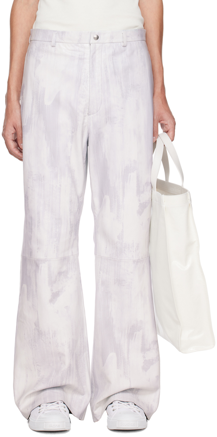 Harmony White Striped Paula Trousers, $260, SSENSE