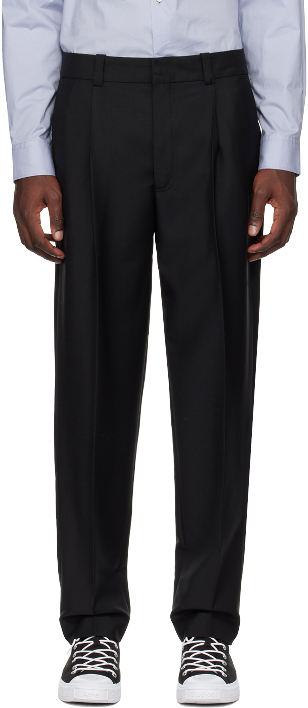 acne studios double pleated trousers