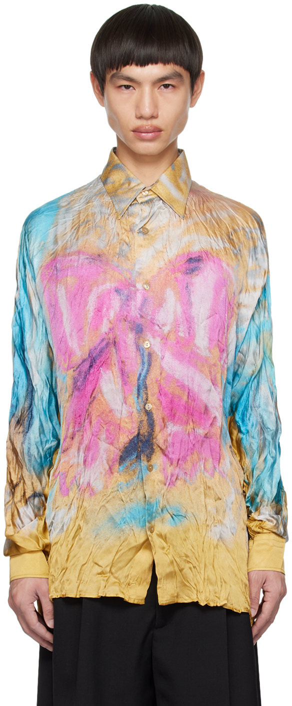 ACNE STUDIOS MULTICOLOR PRINTED SHIRT
