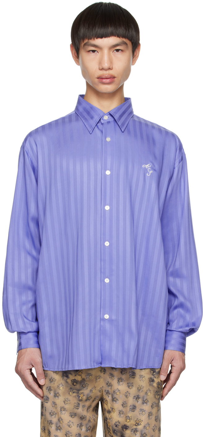 Acne Studios Blue Stripe Shirt