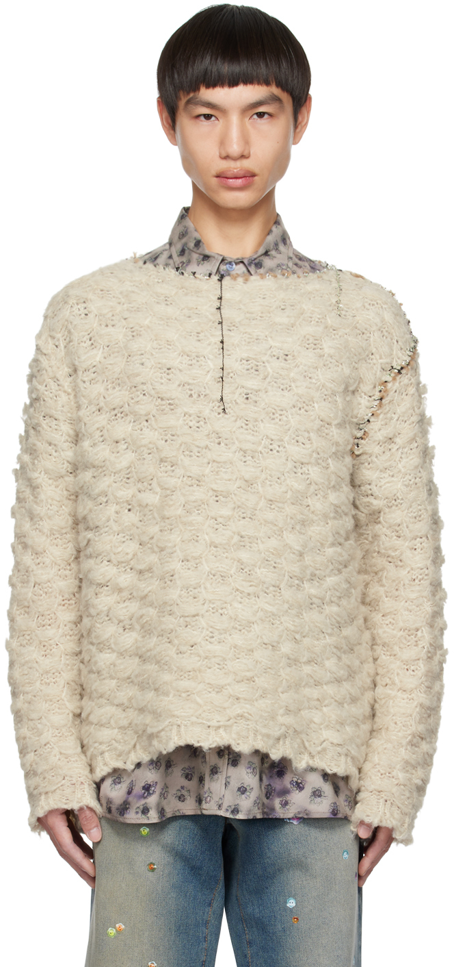 Acne white shop sweater