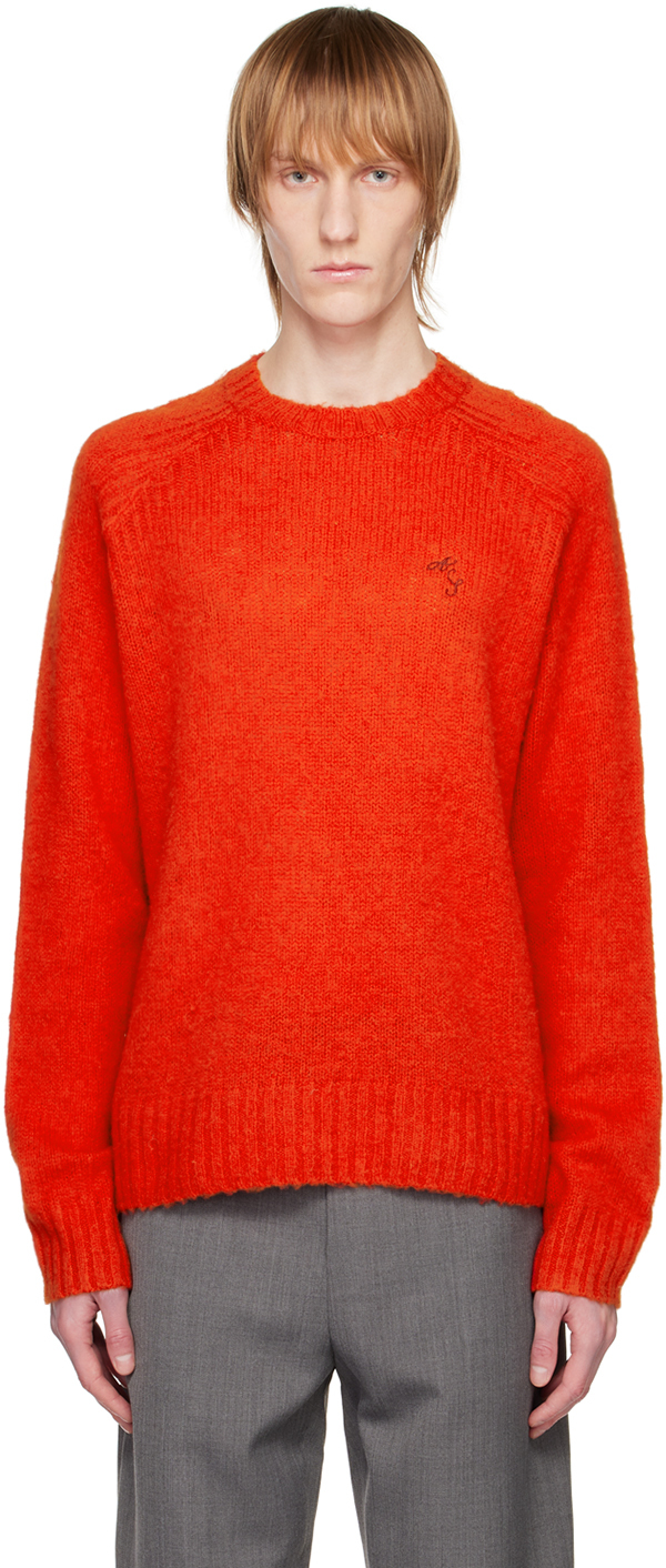 Acne Studios Red Raglan Sweater