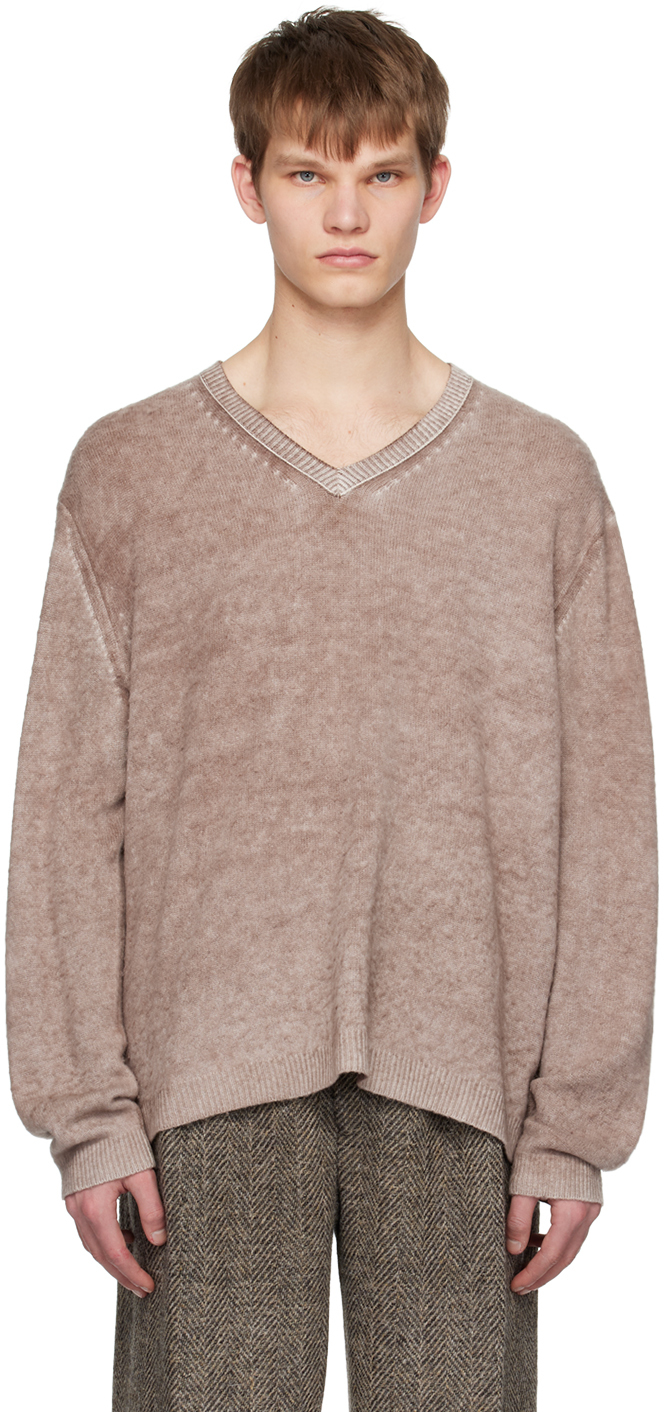 Acne Studios Wool-blend Sweater In Antique White