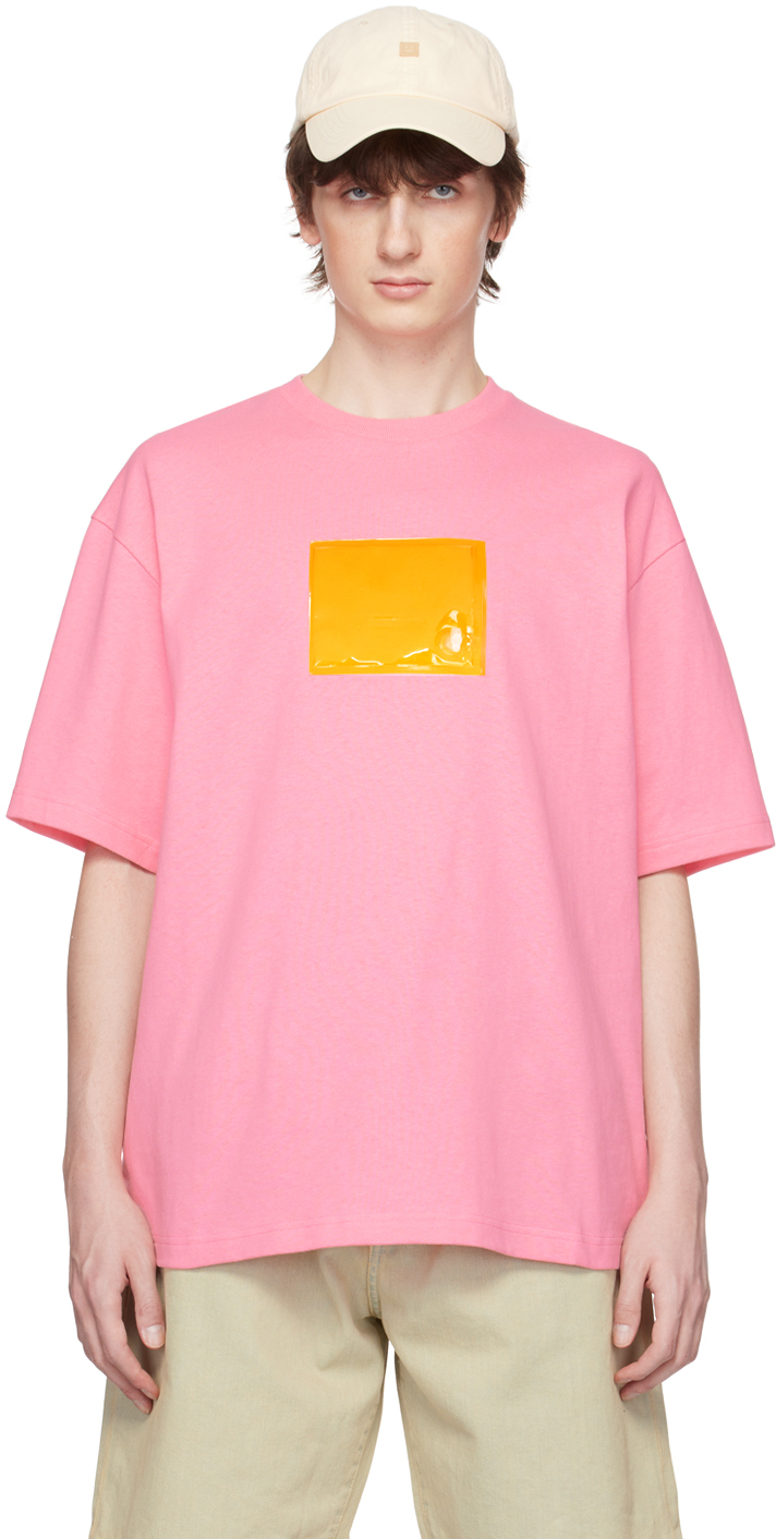 Acne Studios: Pink Inflatable T-Shirt | SSENSE UK
