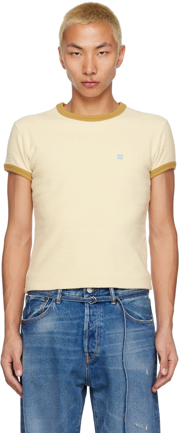 Yellow Crewneck T-Shirt by Acne Studios on Sale
