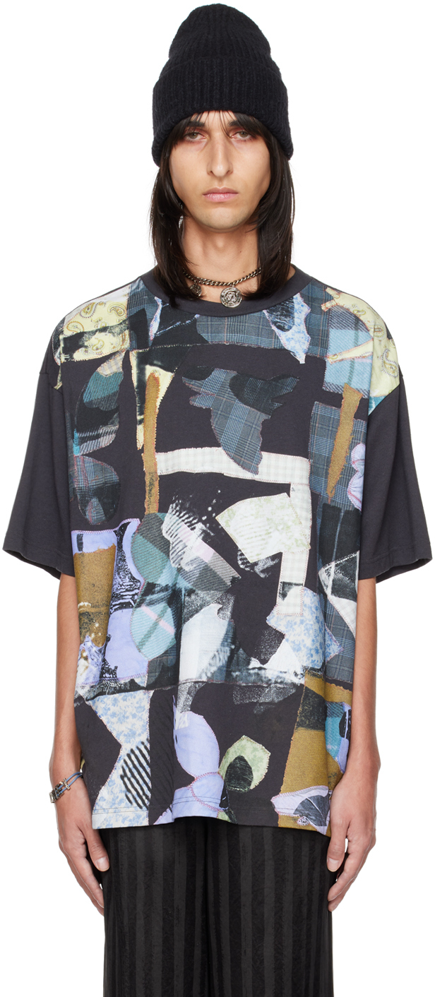 Acne Studios Ssense Exclusive Black Jessi Reaves Edition T-shirt In Faded Black