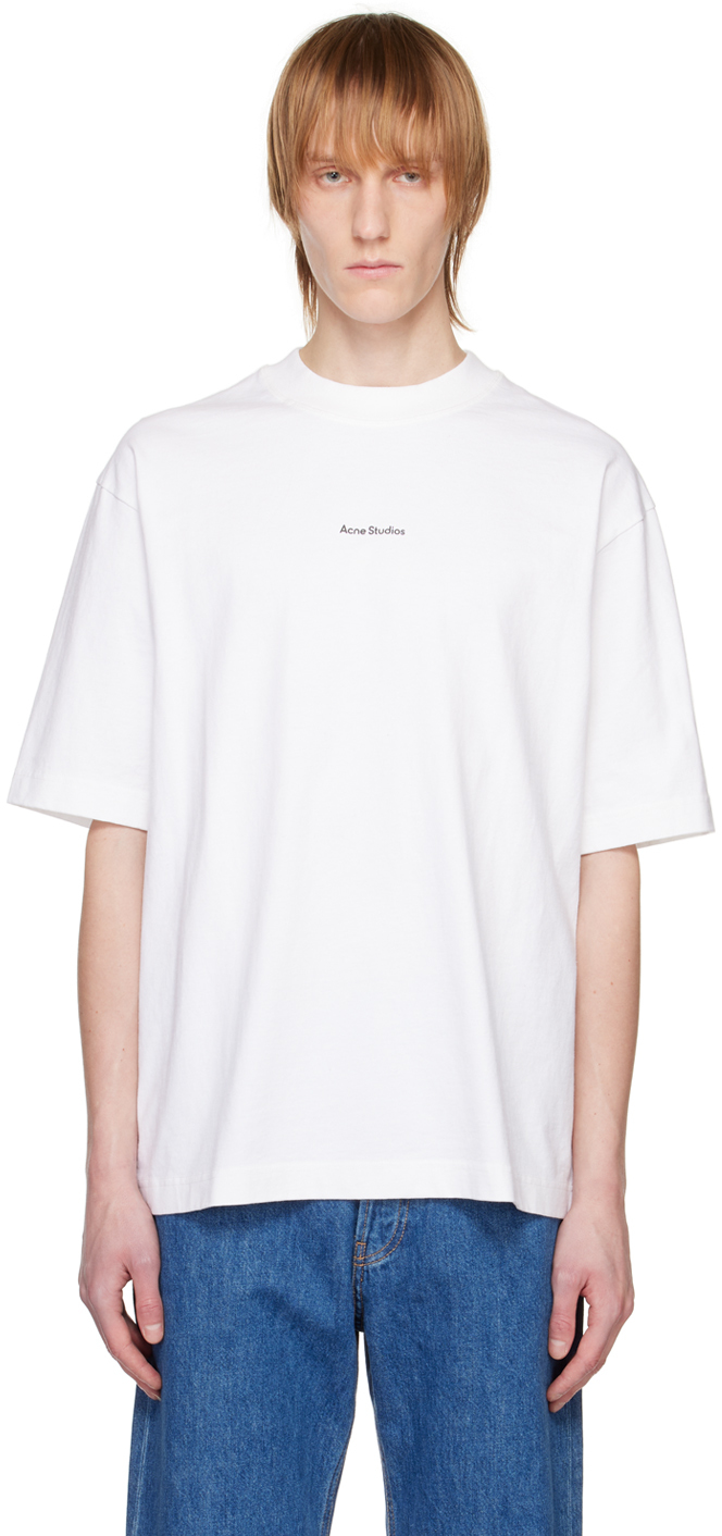 Acne Studios White Printed T-Shirt