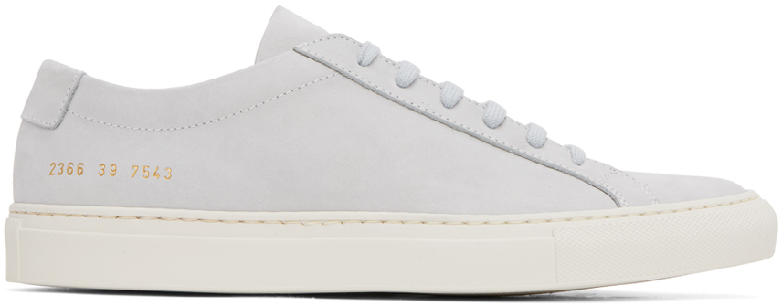 Common Projects Gray Original Achilles Low Sneakers In 7543 Grey