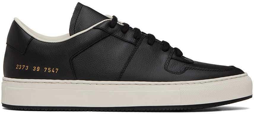 Shop Common Projects Black Decades Low Sneakers In 7547 Black