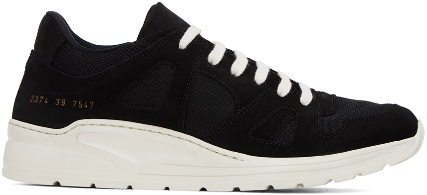 COMMON PROJECTS BLACK CROSS TRAINER SNEAKERS