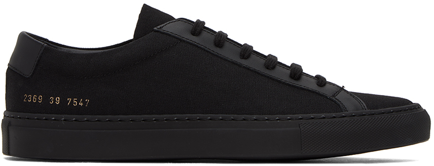 Shop Common Projects Black Achilles Sneakers In 7547 Black