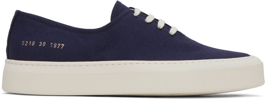 Common Projects Blue Four Hole Sneakers