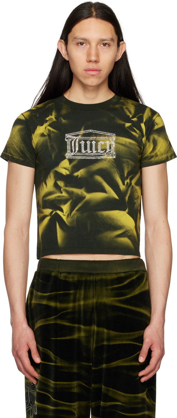 Aries Black Juicy Couture Edition Sun-Bleached T-Shirt