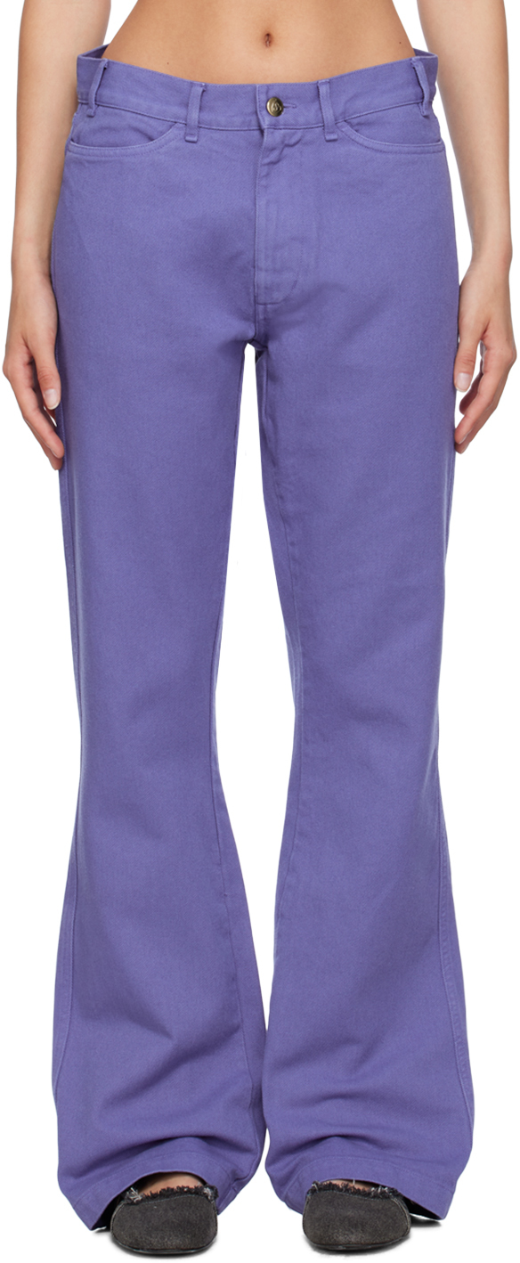 Stockholm (Surfboard) Club Purple Flared Trousers