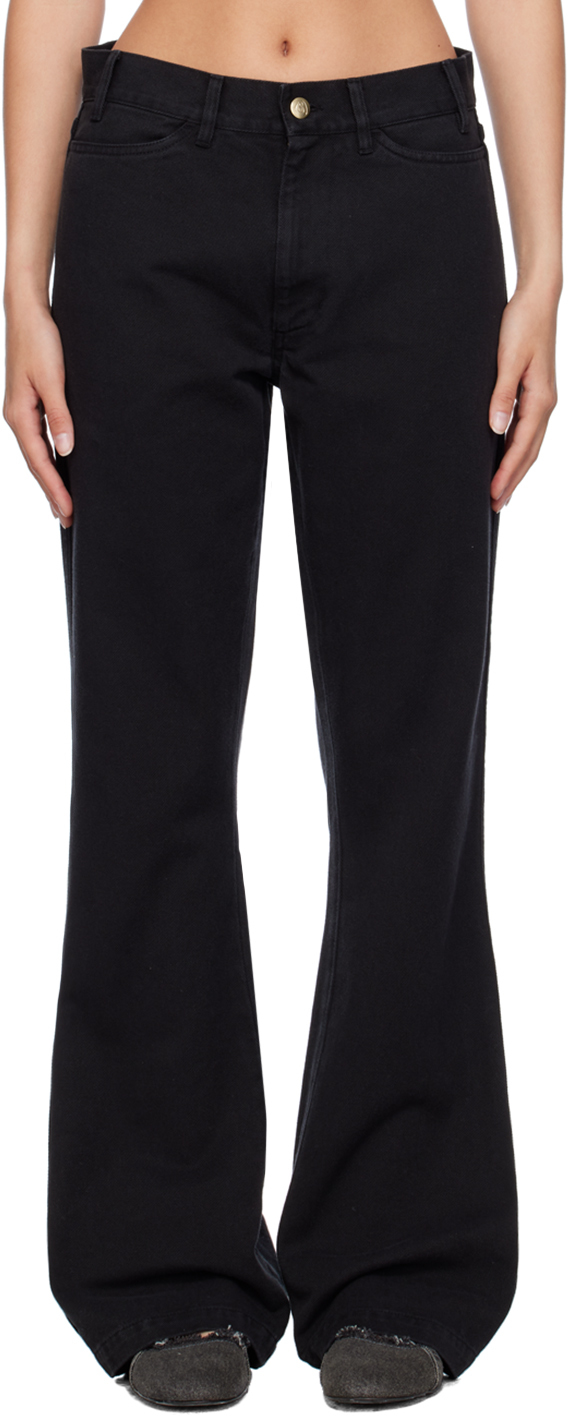 Stockholm (Surfboard) Club Black Flared Trousers