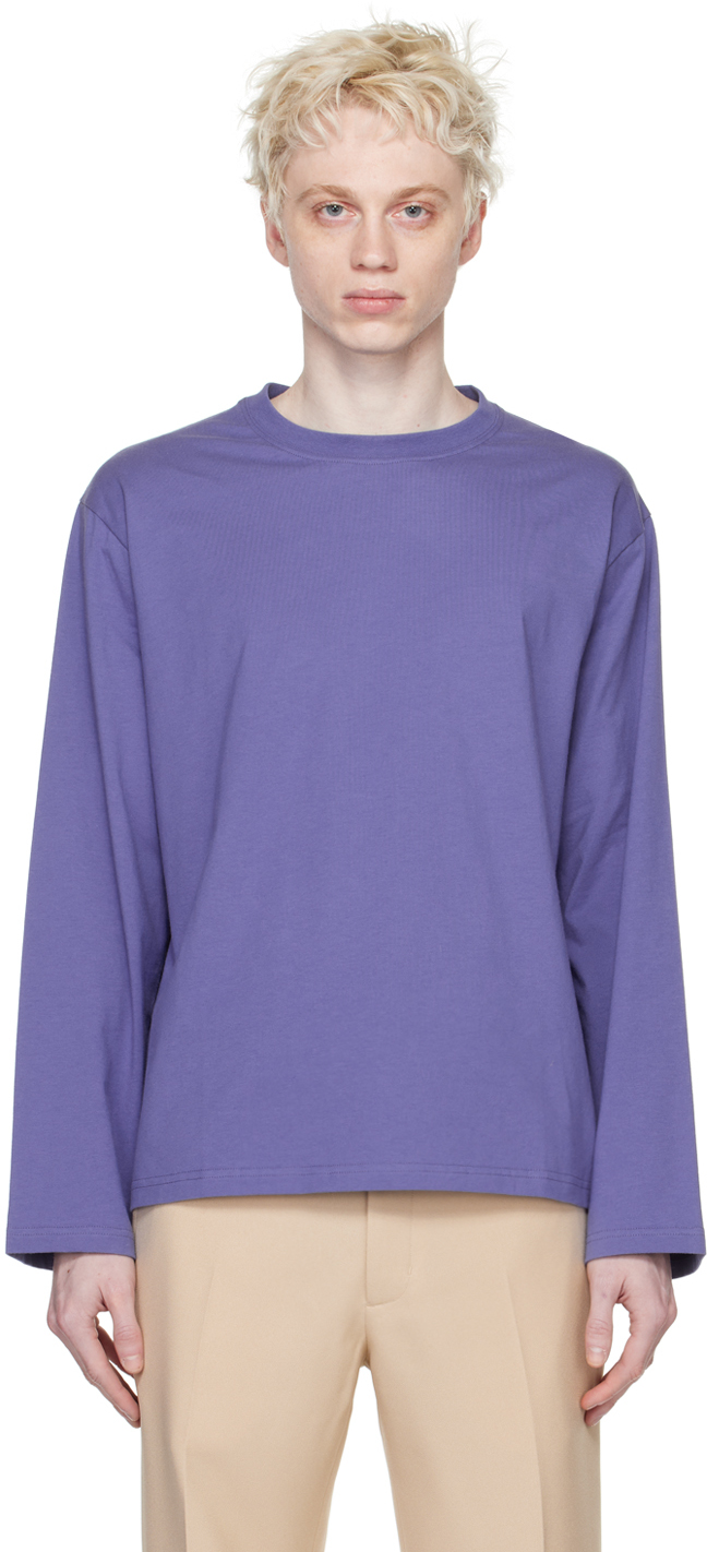 Stockholm (Surfboard) Club: Purple Back Print Long Sleeve T-Shirt | SSENSE