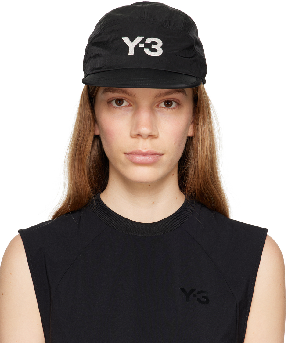 Y-3: Black Running Cap | SSENSE Canada