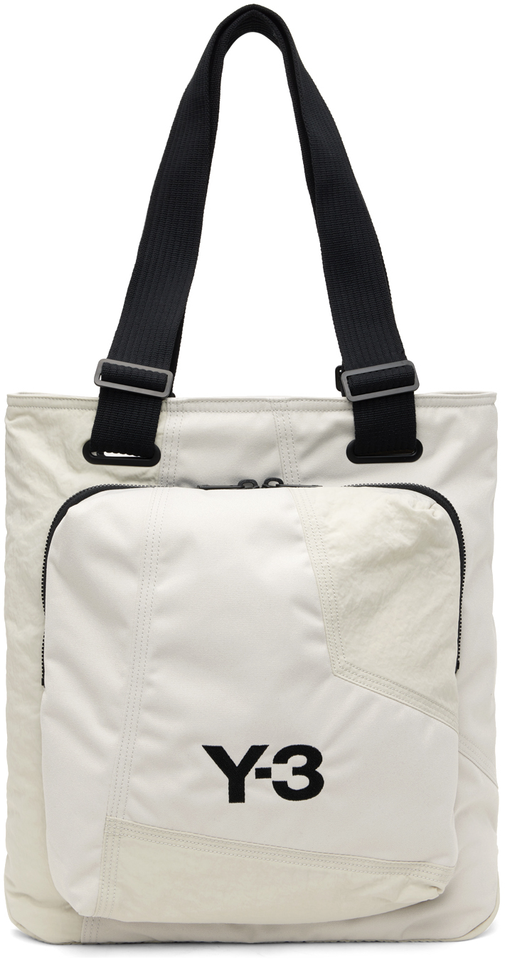 White Classic Tote by Y-3 on Sale