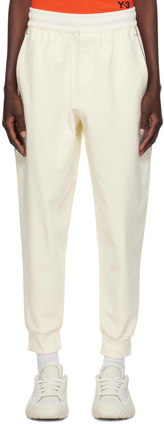 Y-3 Off-white Bonded Lounge Pants In Cream White