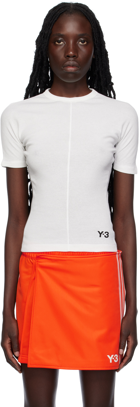 Y-3 Fitted Ss Tee In White