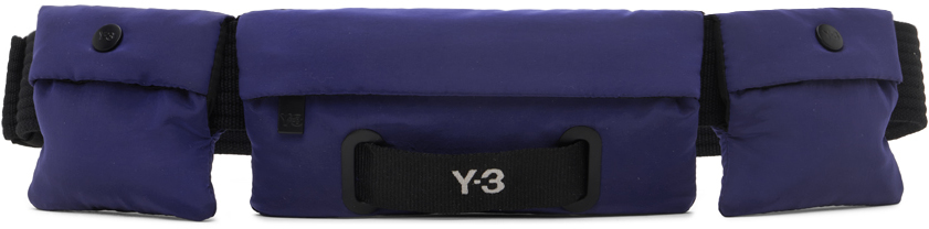 Y-3 Blue Utility Belt Bag In Blue Rush