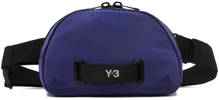Y-3 Blue Crossbody Belt Bag In Blue Rush