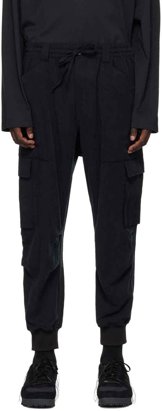Y-3 Black Loose-fit Cargo Trousers