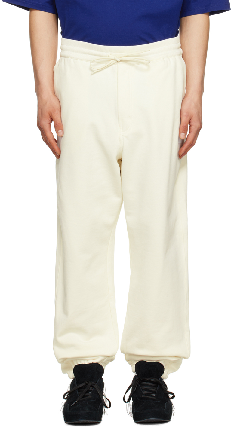 Y-3 Off-white Drawstring Sweatpants In Off White