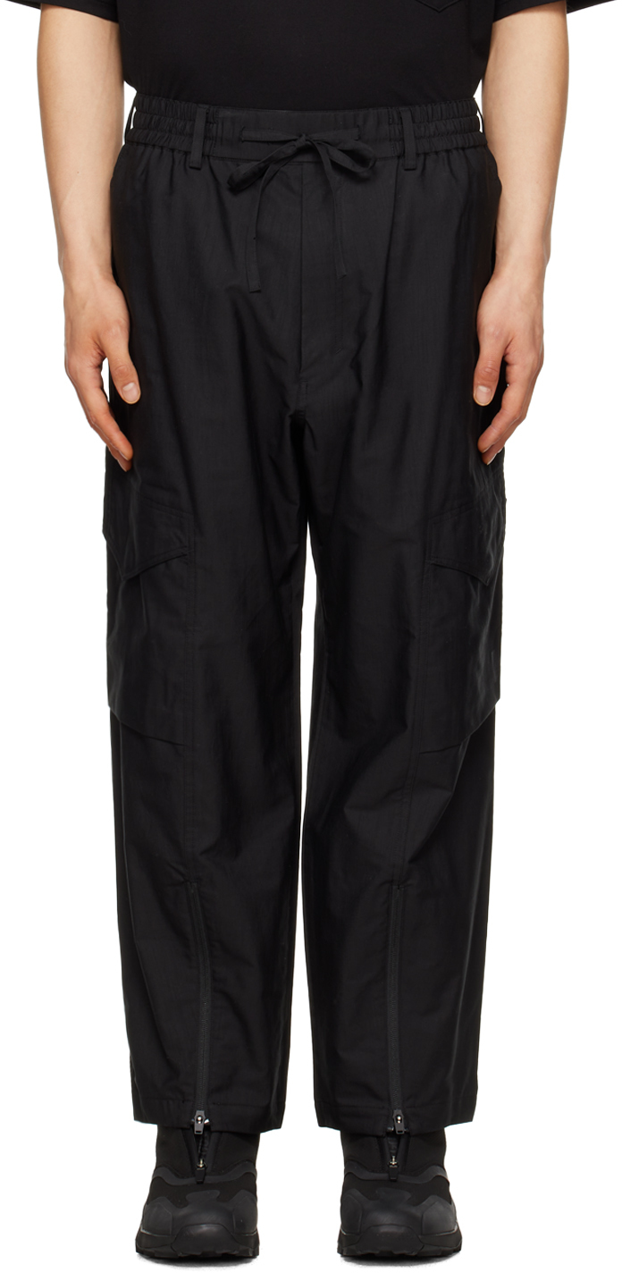 Y-3 Black Workwear Cargo Trousers