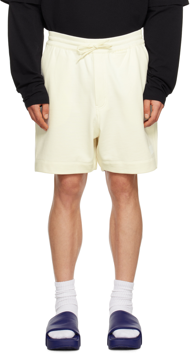 Y-3 Off-white Drawstring Shorts In Off White