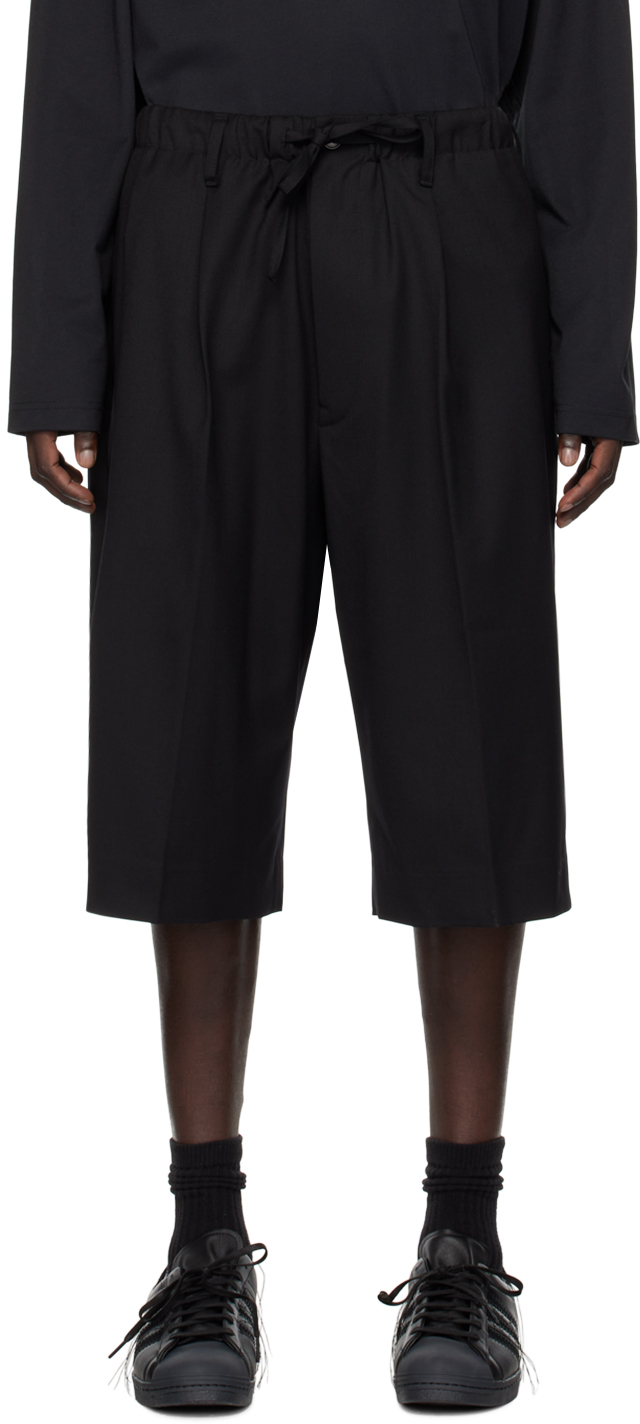 Black Loose-Fit Shorts by Y-3 on Sale