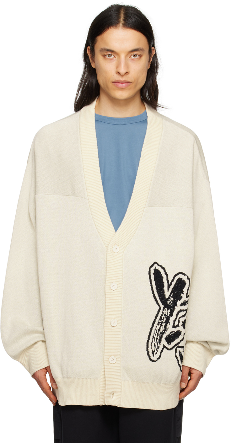 Off-White Loose Cardigan by Y-3 on Sale