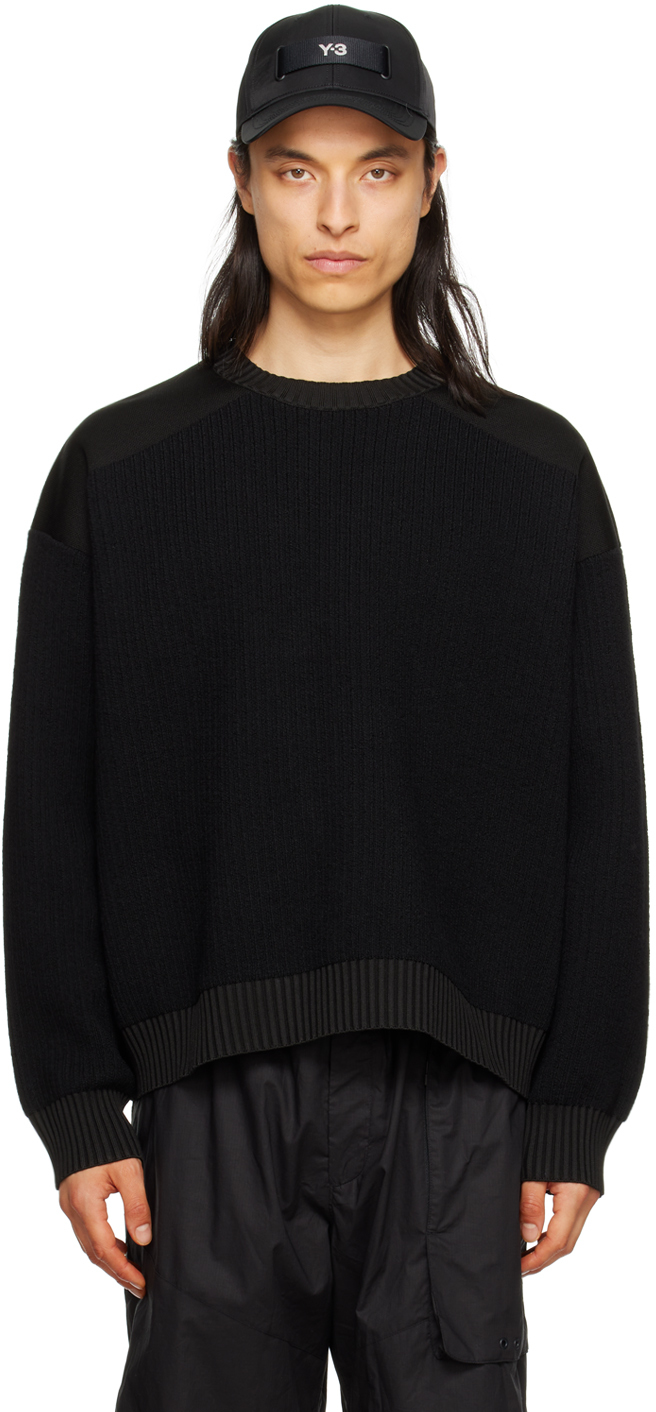 Y-3 Utility Wool-blend Sweater In Black