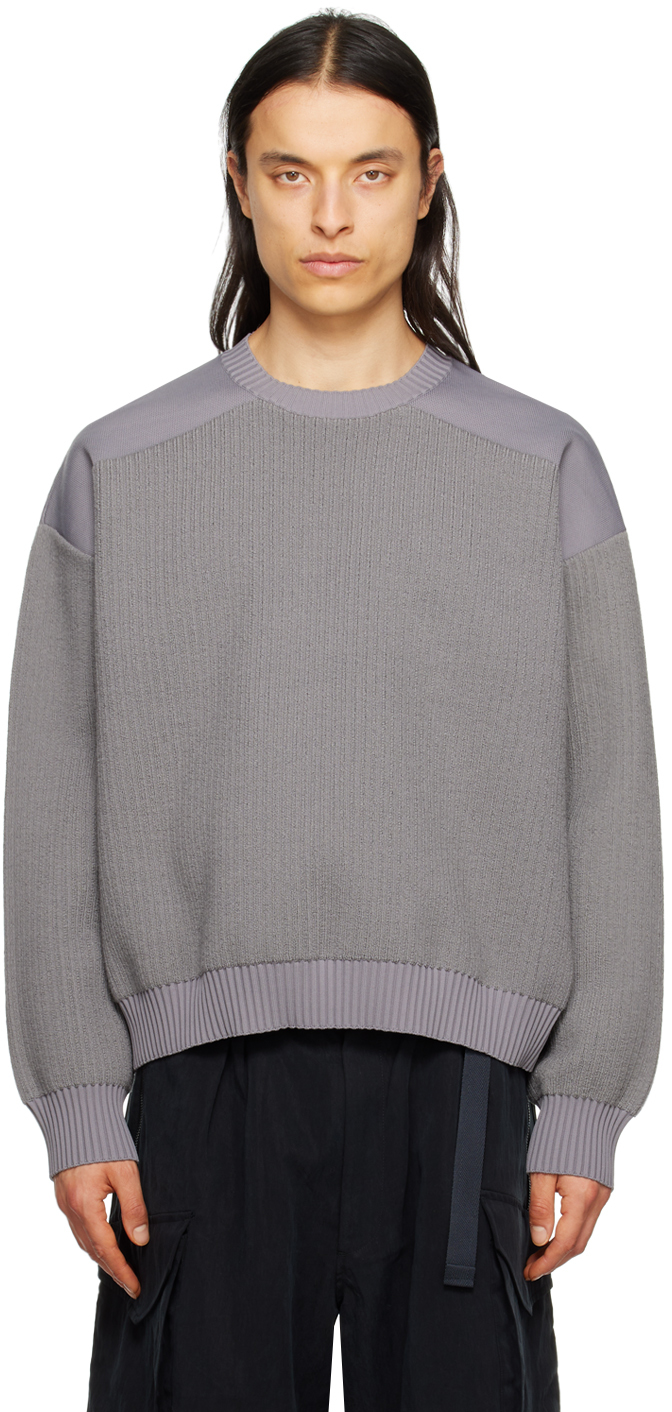 Gray Crew Sweater by Y-3 on Sale