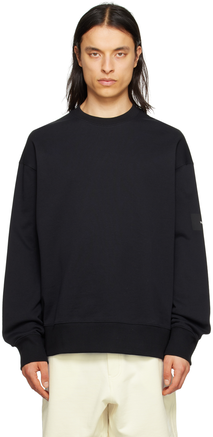 Black Dropped Shoulder Sweatshirt