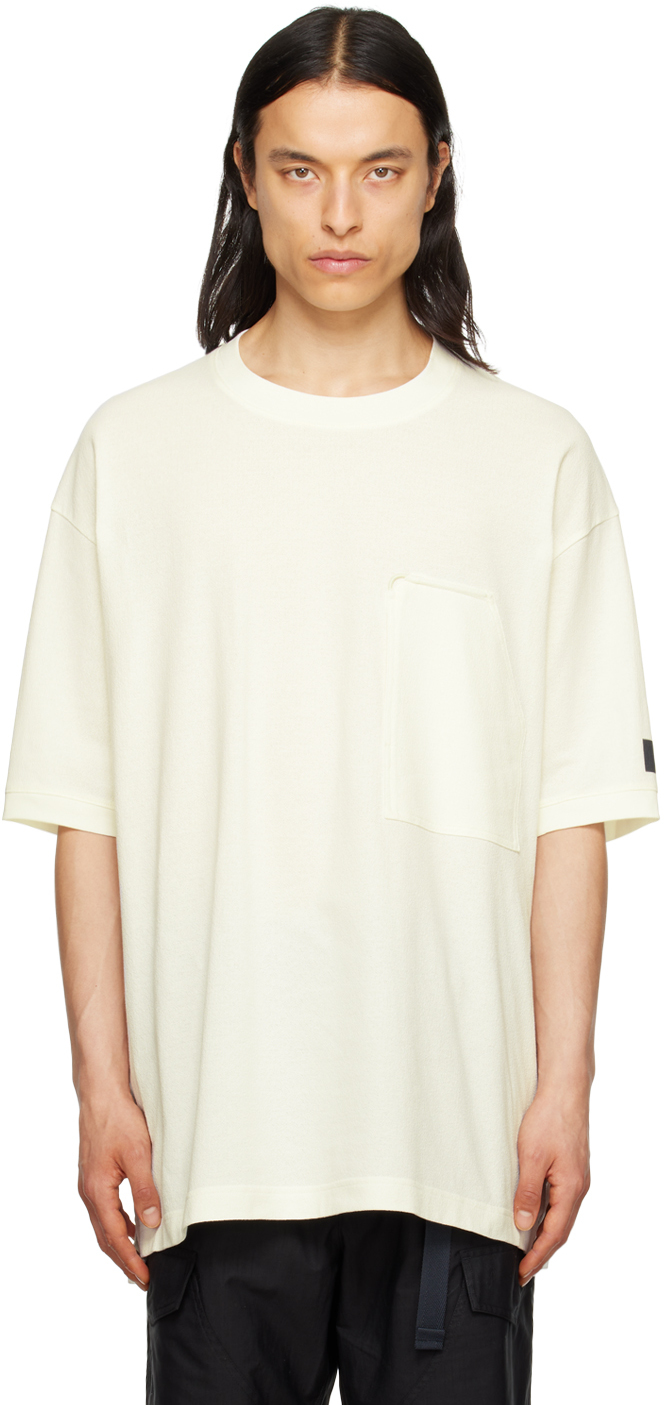 Y-3 Off-white Patch Pocket T-shirt In Off White