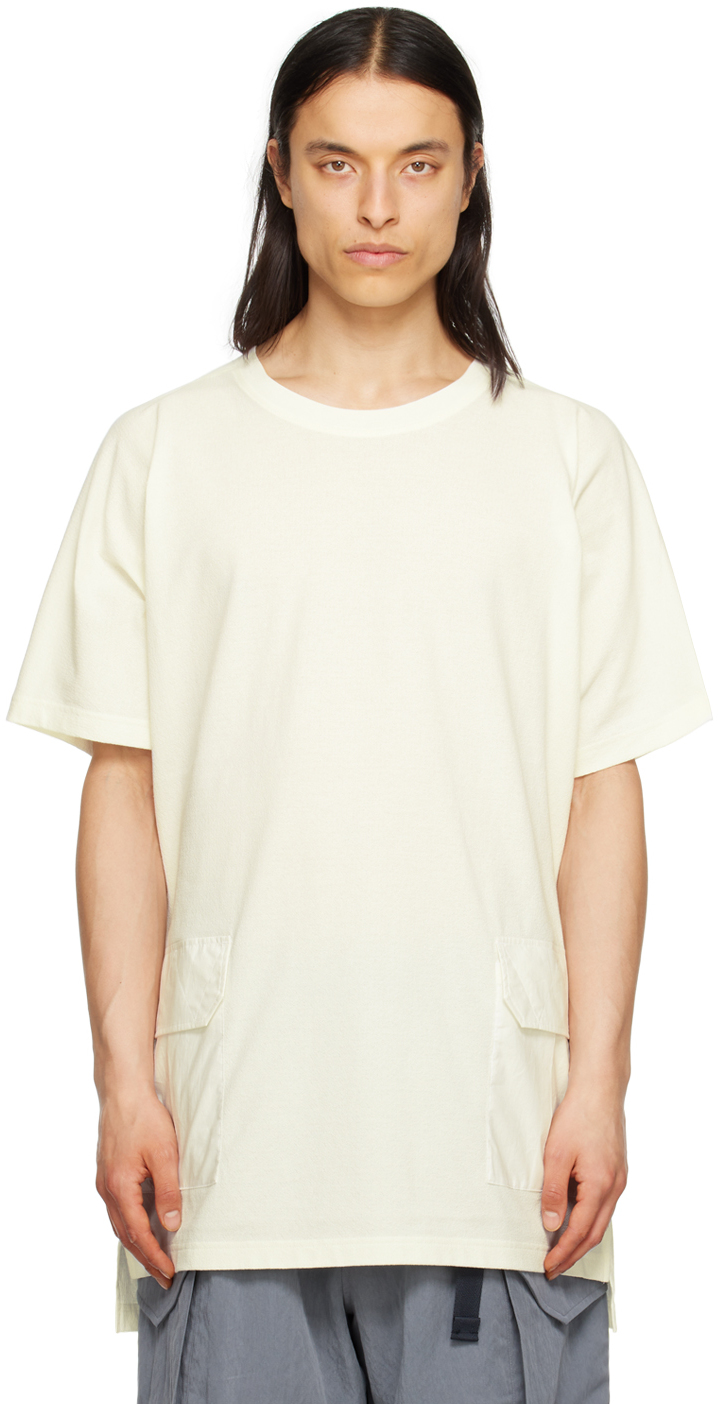 Y-3 Off-white Cargo Pocket T-shirt In Off White