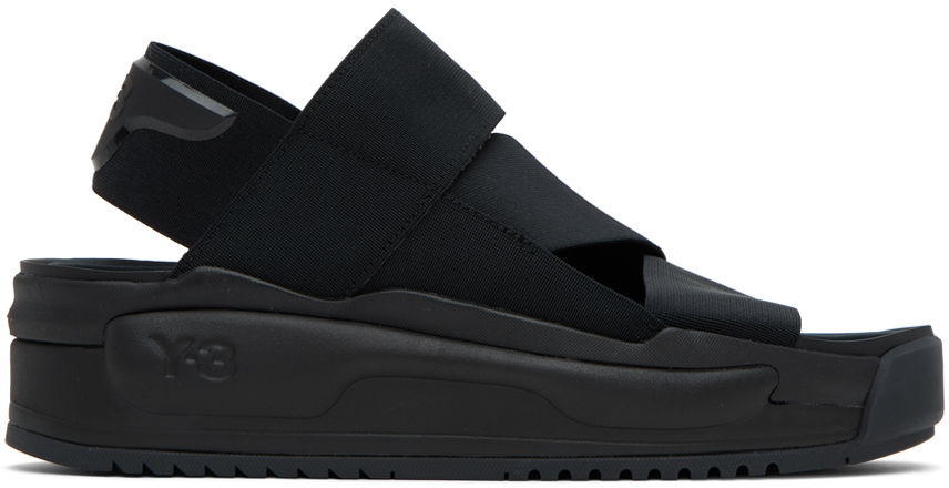 Black Rivalry Sandals by Y-3 on Sale